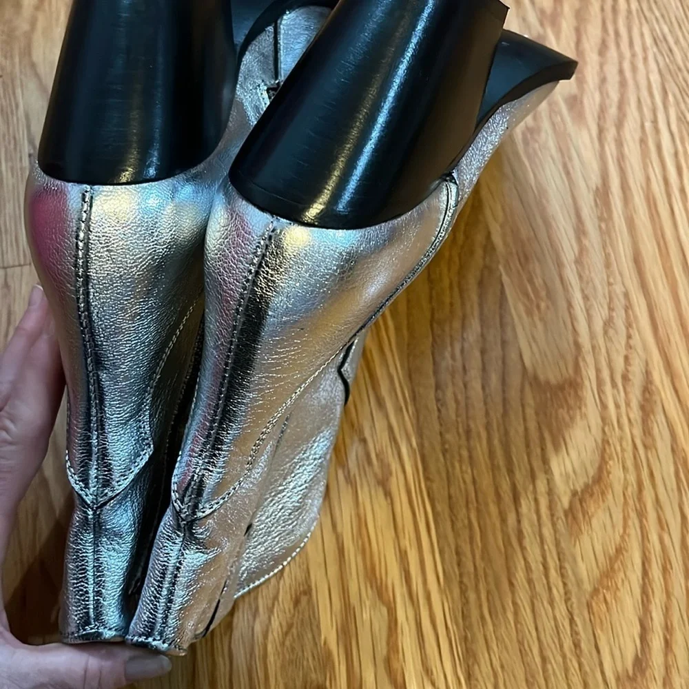 Free People Brayden Western Boot Pewter Size 8 NWT